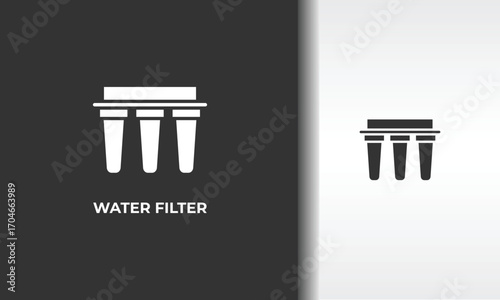 Water Filter Vector, Icon Or Logo Sign Isolated Symbol Illustration