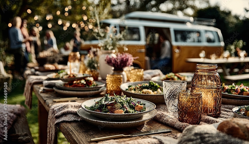 Naklejka premium Outdoor Feast