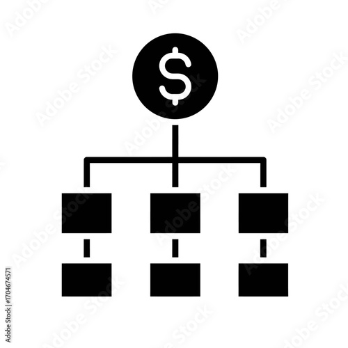 Financial Hierarchy Diagram Illustrating Profit Distribution and Investment Structures