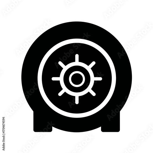 Secure Data Protection Safe Icon for Digital Security and Privacy