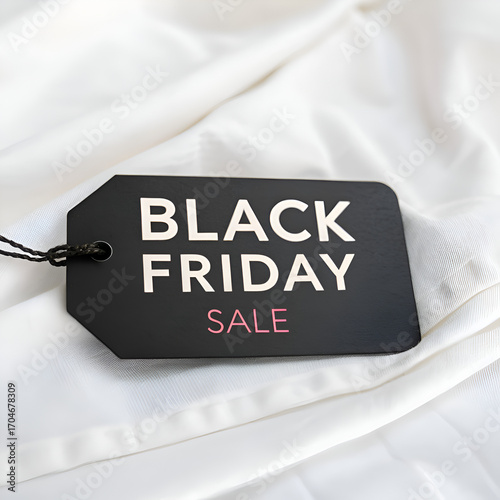 Black Friday sale sign on a wall