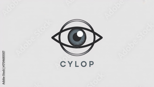 Eye logo design vector template for ophthalmology clinic vision care and surveillance technology company brand 100