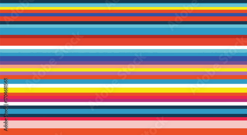 Colorful horizontal stripes background with rainbow color pattern with abstract design.