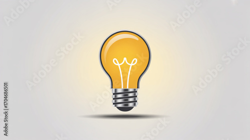 Glowing light bulb illustration for ideas creativity innovation and inspiration concept design vector 100