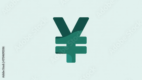 Yen symbol graphic design vector illustration for currency exchange and financial markets concept use 100