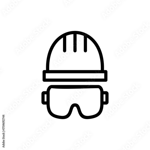 Helmet icon symbol for apps and websites. Motorcycle helmet sign and symbol. Construction helmet icon. Safety helmet