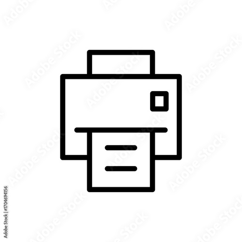 Print icon symbol for apps and websites. printer sign and symbol