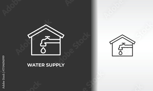 Water Supply Vector, Icon Or Logo Sign Isolated Symbol Illustration