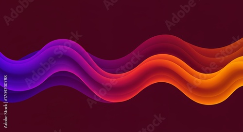 Abstract colorful wavy design