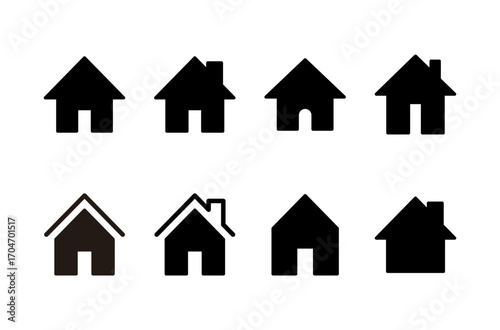House icon logo design. Home sign and symbol