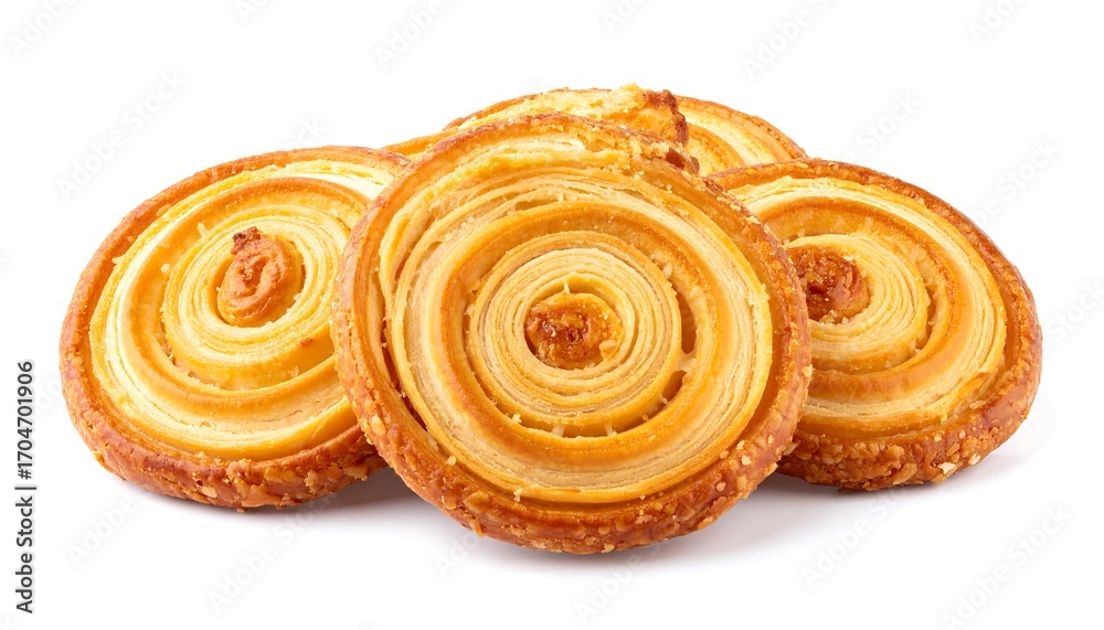 Fototapeta premium Stack of round pastries
