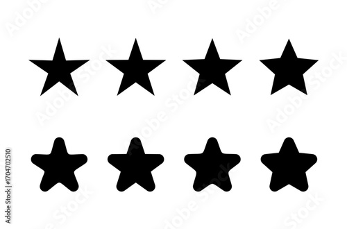 Star icon logo design. rating sign and symbol. favourite star icon