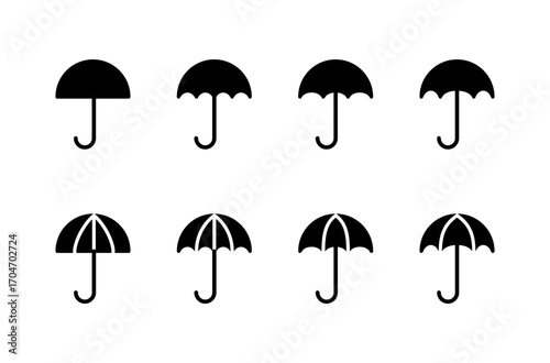 Umbrella icon logo design. umbrella sign and symbol