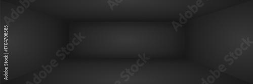 Empty white room. The inner space of the box. Vector design illustration. Mock up for you business project