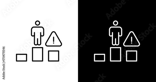 Competition Risks Icon Set Multiple Style Collection