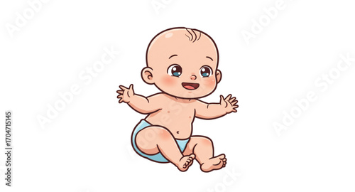 Baby learns to sit 