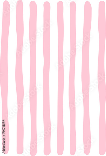 Abstract Pink Vertical Wavy Lines Hand Drawn Background