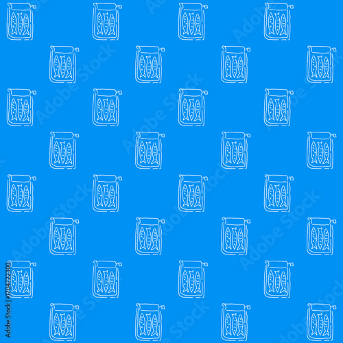 Sardines Can Vector Seamless Pattern