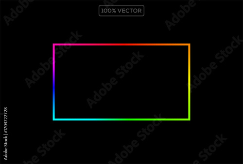  color spectra RGB wheel square vector template design element