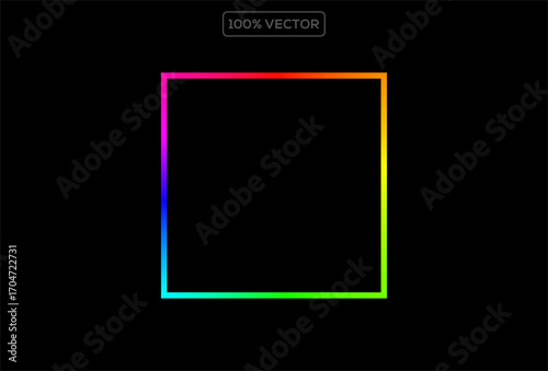  color spectra RGB wheel square vector template design element stock 1