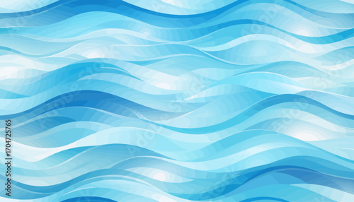 Serene Blue Waves Abstract Background - Water, Ocean, Sea Ripple Pattern. Calming, flowing design for presentations, websites, design templates.