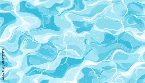 Calm Blue Water Ripples Abstract Background for Summer, Travel, Wellness and Spa Marketing Materials