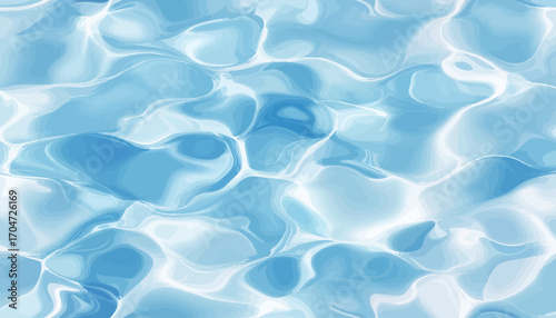 Sparkling water reflection texture in light blue hues - abstract background with fluid motion for web design, banner ads, and summer promotions