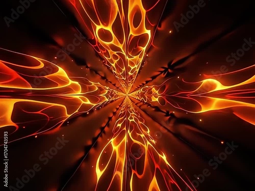 Golden liquid motion background with luxury abstract fluid waves on elegant black backdrop