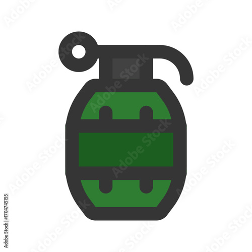 grenade outline fill icon