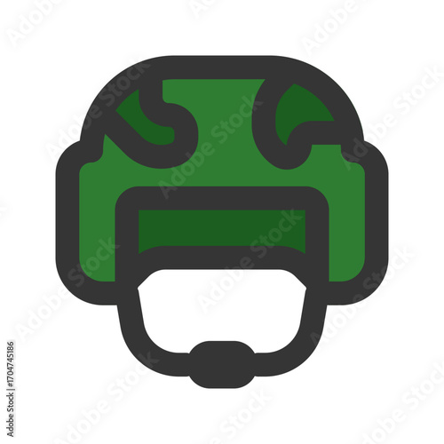 helmet outline fill icon