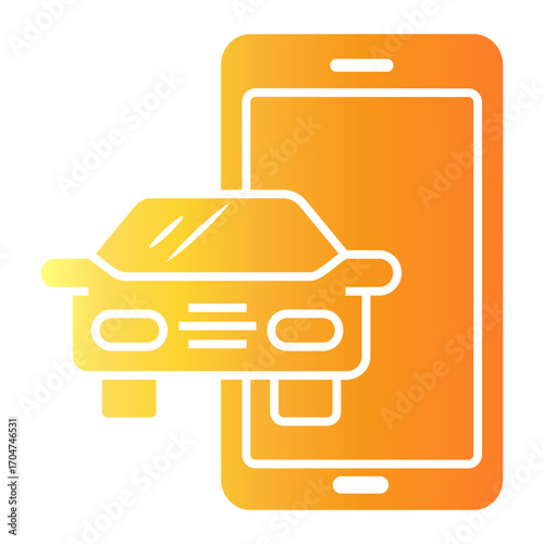 taxi Gradient icon