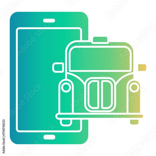 taxi Gradient icon