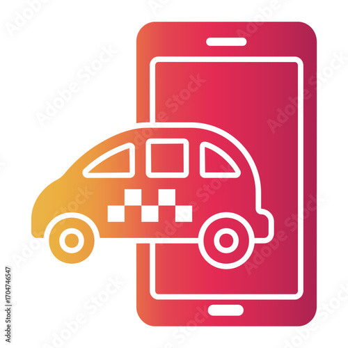 taxi Gradient icon