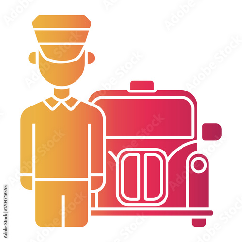 taxi Gradient icon