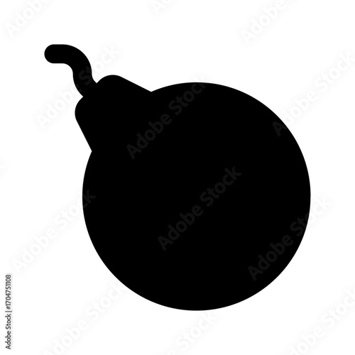 bomb glyph icon
