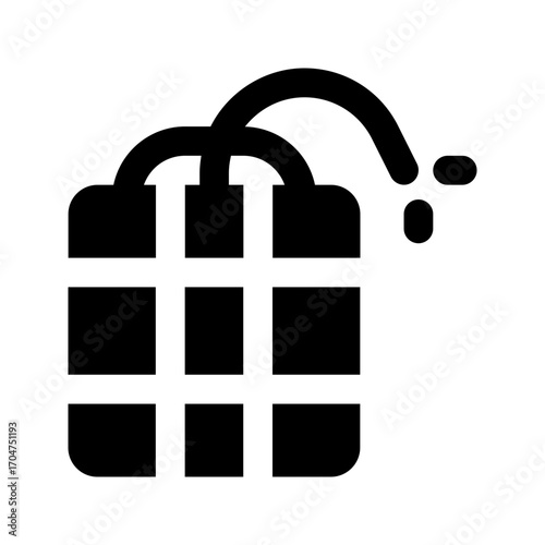 dynamite glyph icon