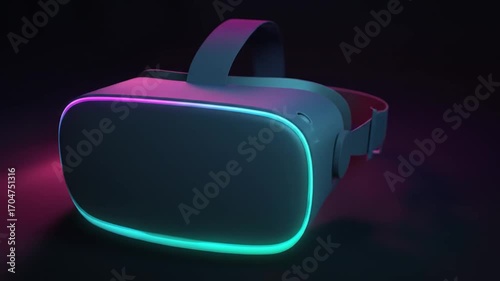 Virtual reality headset illustration