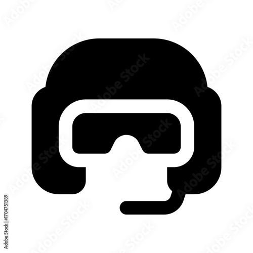 pilot glyph icon