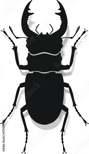 Wallpaper Mural A versatile black silhouette in a clean vector style, perfect for various design projects and conceptual illustrations. Torontodigital.ca