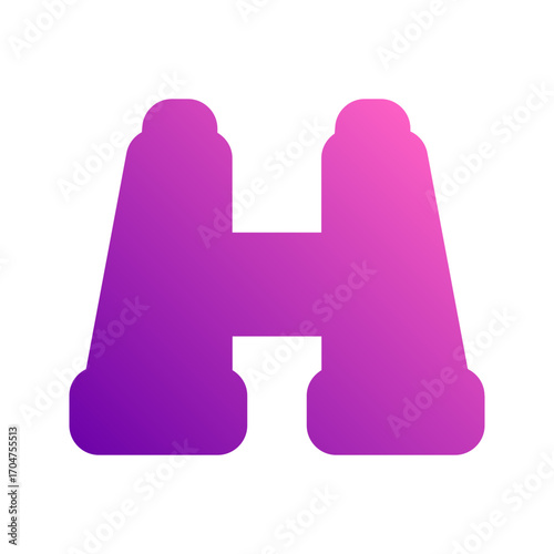 binoculars gradient icon