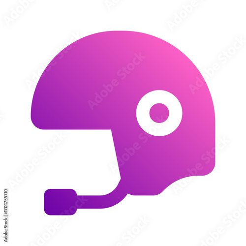 helmet gradient icon