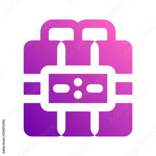 time bomb gradient icon