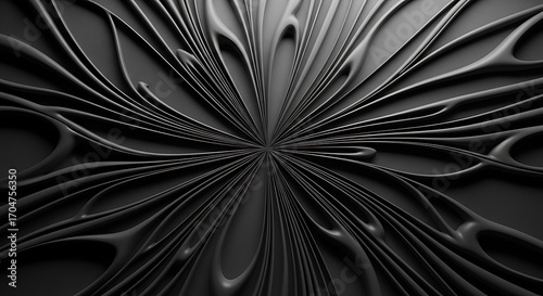Wallpaper Mural Abstract Black Patterned Design. Torontodigital.ca