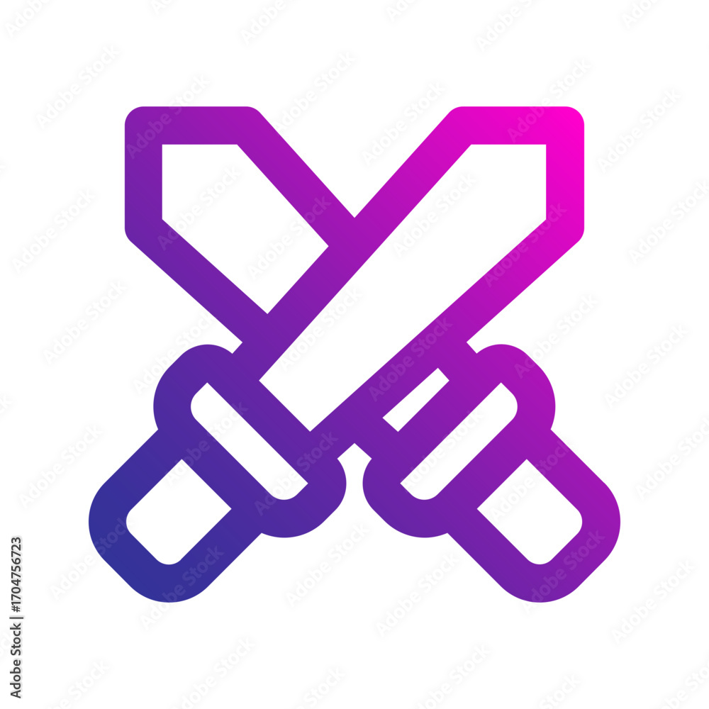 Fototapeta premium battle gradient icon