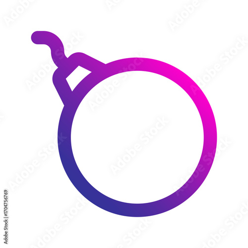 bomb gradient icon