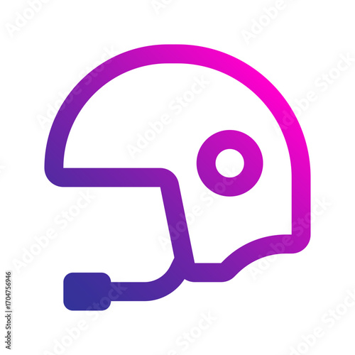 helmet gradient icon