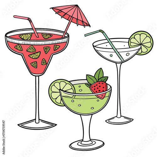 cocktail-drinks-vector-isolated-on-pure-white-back.eps