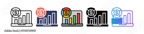 Financial Dashboard line icon