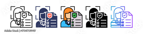 Kyc Verification line icon