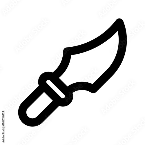 dagger line icon